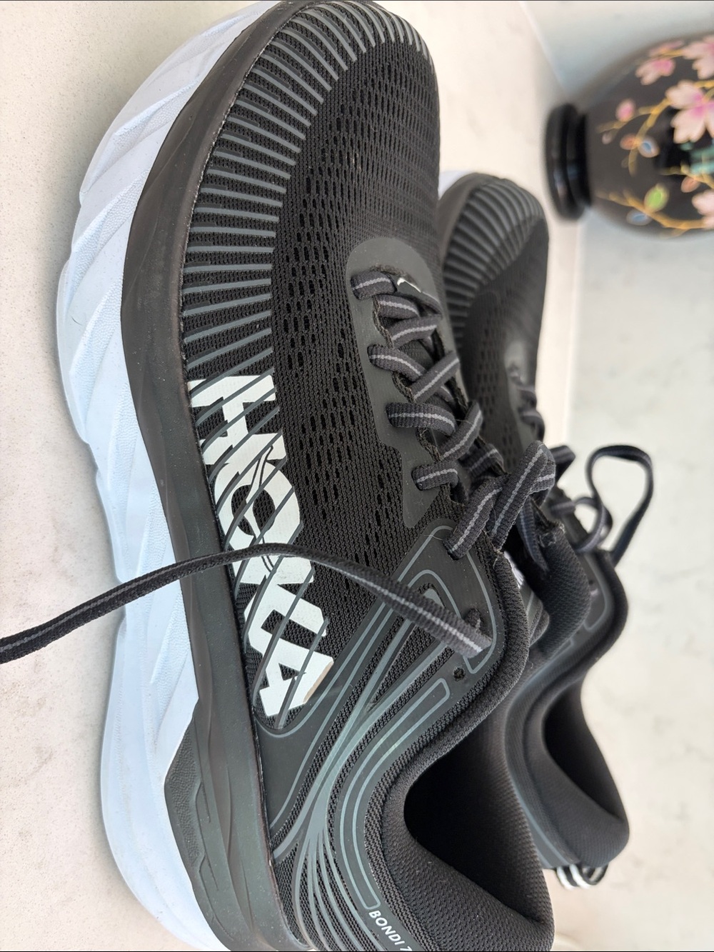 Hoka One One women’s Running Shoes, 9.5D (wide) black - Picture 3 of 6